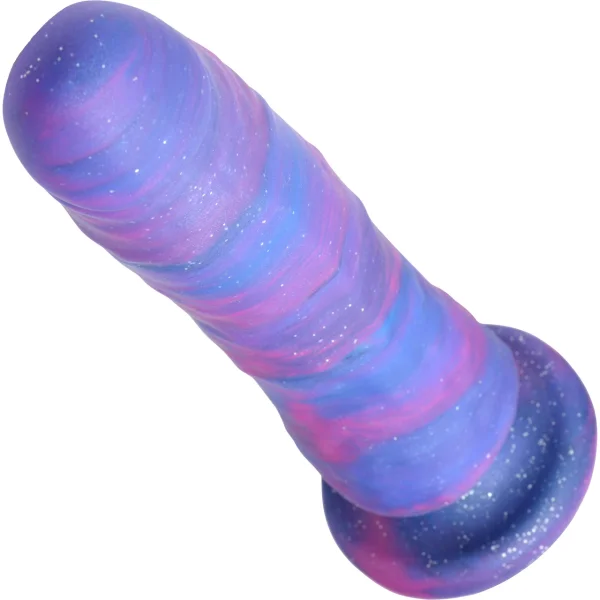 Magic Stick Glitter 9.5" Purple Silicone Dildo