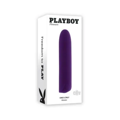 Classic Vibrators Playboy One Only Rechargeable Silicone Bullet Vibrator Acai