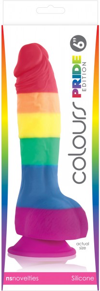 6" Rainbow Cock + Balls
