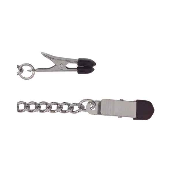 Spartacus Endurance Nipple Clamps With Curbed Chain Rubber Tipped — image 5 of 9