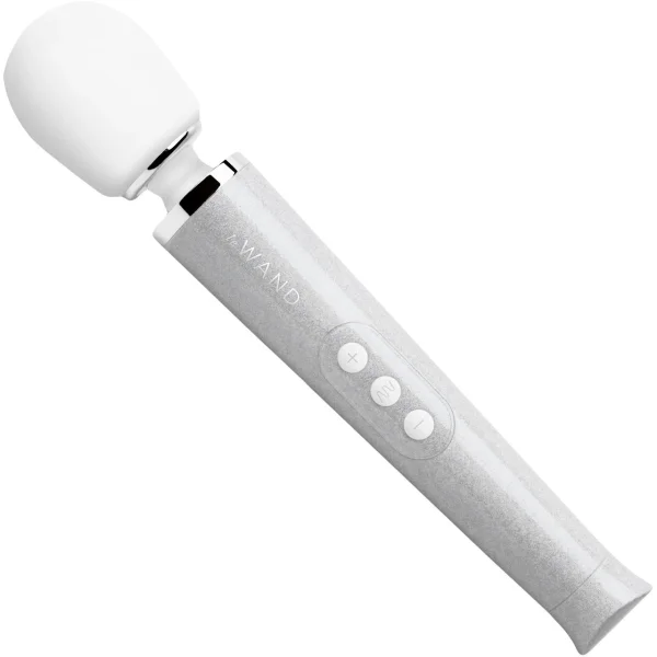 Le Wand 'All that Glimmers' Small Wand Vibrator - White