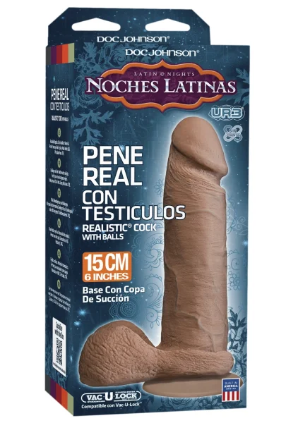Noches Latinas 6 inch Ur3 Realistic Cock