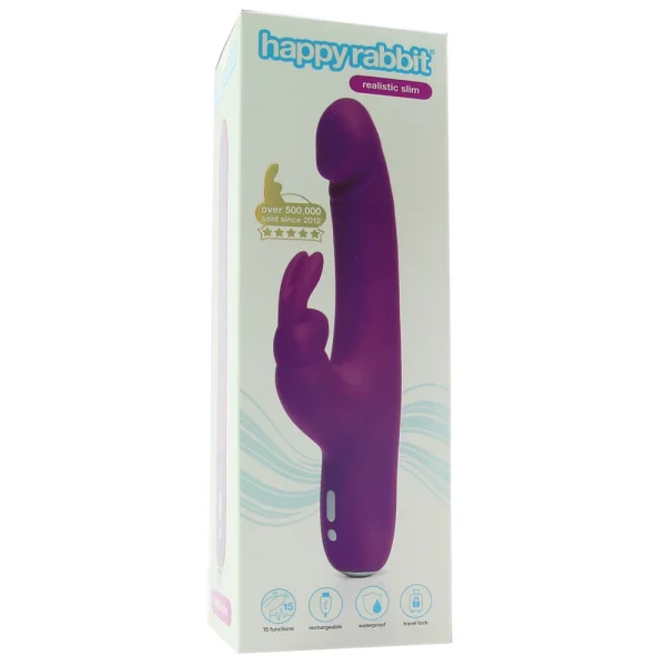 Lovehoney Happy Rabbit Slimline Realistic Rechargeable Rabbit Vibrator