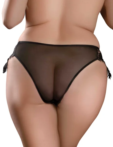 Hookup Panties Remote Princess Panty - Black - XL - Xxl