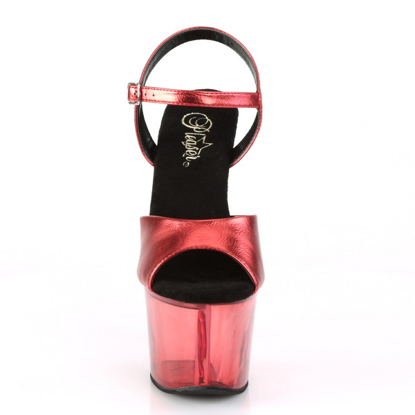7 inches Heel, 2 3/4 inches Tinted Platform Ankle Strap Sandal — image 22 of 25