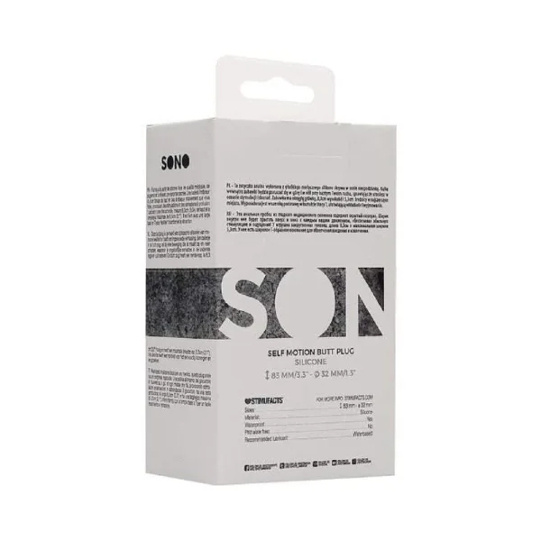 Sono No. 89 - Self Penetrating Butt Plug - Black