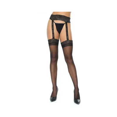 Coquette Stocking Black Os