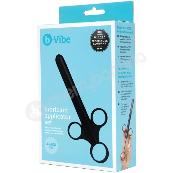 B-vibe Lubricant Applicator Black 3pk Set