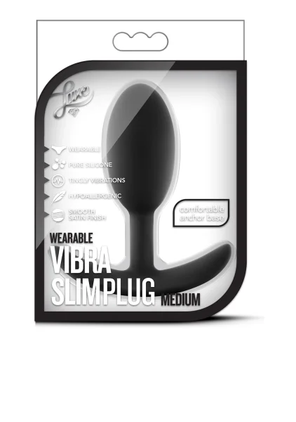 Luxe - Wearable Vibrating Slim Medium Plug
