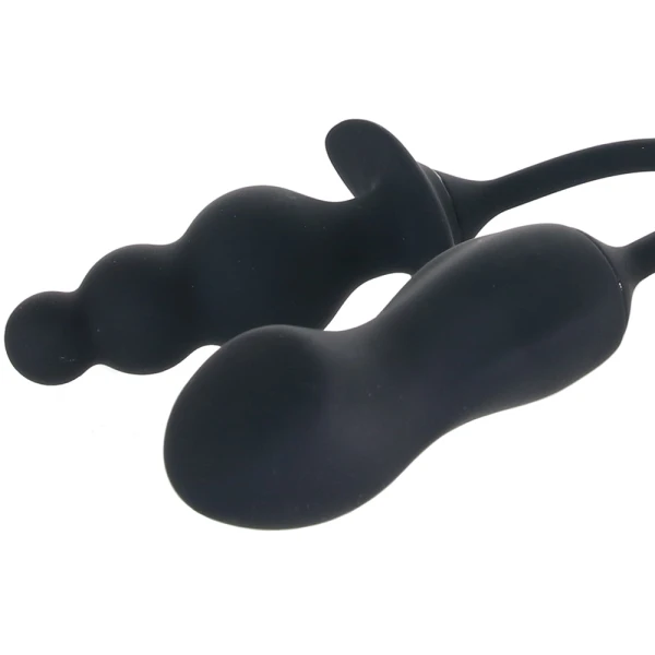 Gender X Double My Pleasure Rechargeable Waterproof Silicone Vibe & Plug Combo