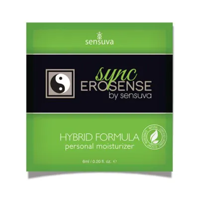 Sensuva Hybrid Personal Moisturizer Single Use Packet Unscented 20oz