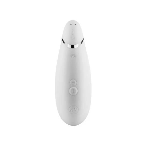 Womanizer Premium White/Chrome Air Suction Clit Stimulator
