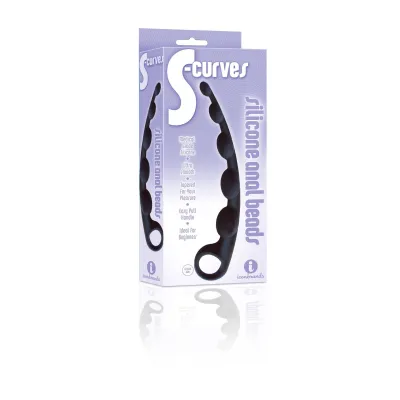 The 9 s S Curves Curved Silicone Anal Beads
