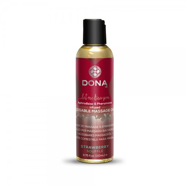 Dona Kissable Massage Oil Strawberry Souffl 3.75 oz