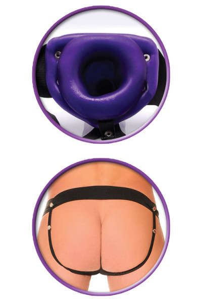 Pipedream Unisex Vibrating 6" Hollow Strap On