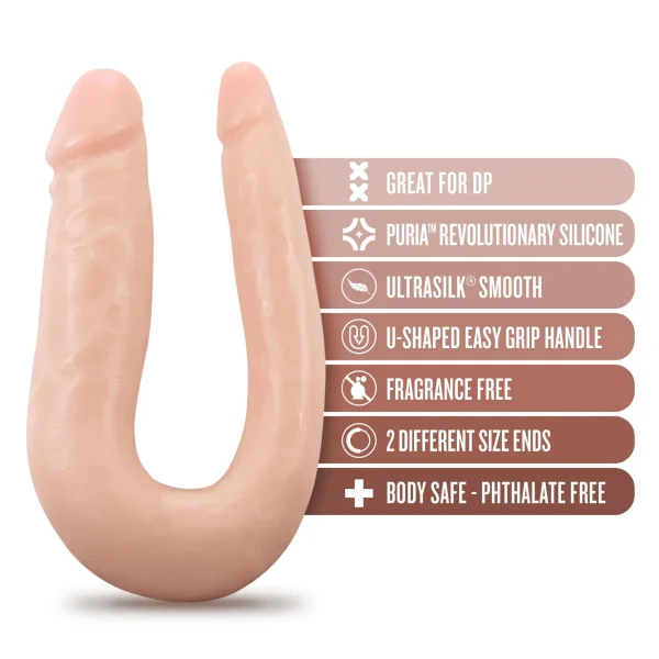 Dr. Skin Silicone - Dr. Double - 12 Inch Double  Dong - Vanilla