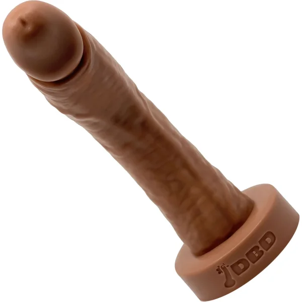 WEE Daddy Dominic 7" Platinum Silicone Realistic Dildo By Dee's Big Daddies - Caramel