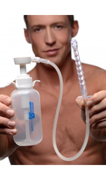 Pump Action Enema Bottle With Nozzle
