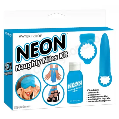 Neon Luv Touch Neon Naughty Nites Kit Blue