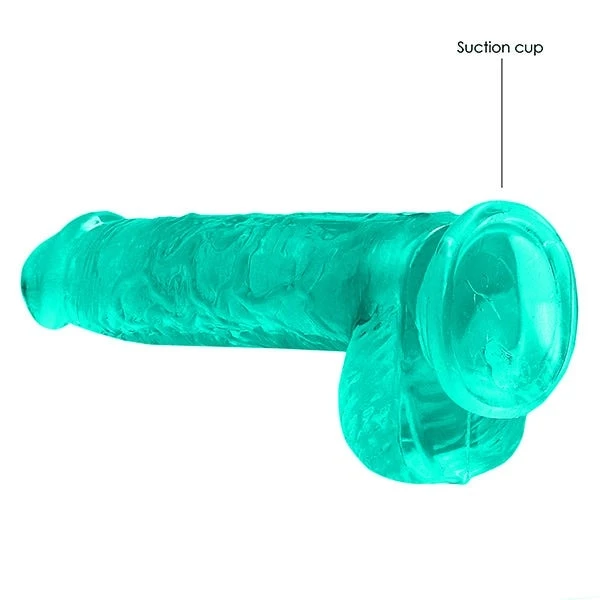 RealRock 6-inch Crystal Clear Dildo with Balls