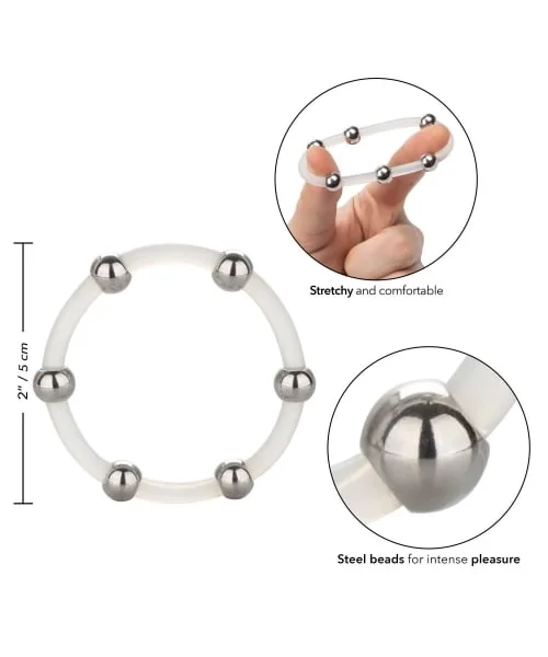 Steel Beaded Silicone Ring — image 6 of 8