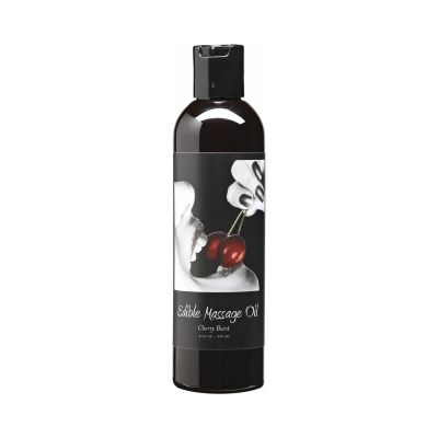 Earthly Body Edible Massage Oil Cherry Burst 8oz
