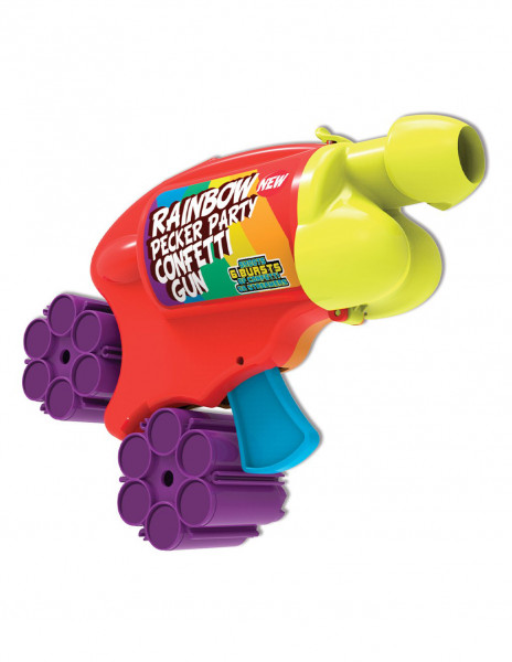 Rainbow Pecker Party Confetti Gun
