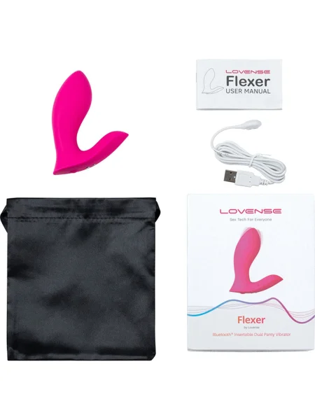 Lovense Flexer App Enabled Silicone Waterproof Rechargeable Hands Free Panty Vibrator