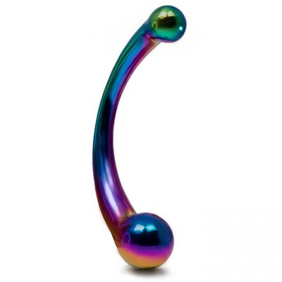 Hot Hardware Spectrum Rainbow Stainless Steel Dual Dildo 8 Inch