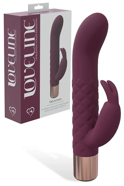 Shots Toys Devotion 5.6" Mini Rabbit Vibrator with Clitoral Tickler