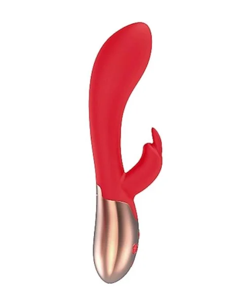 Heating Rabbit Vibrator - Opulent  - Red - 8 Inch