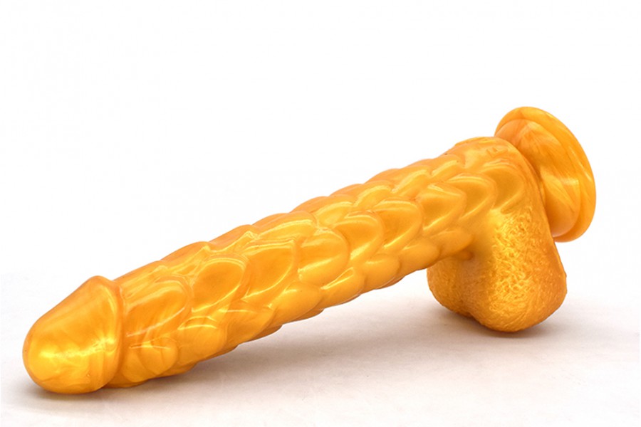 9'' Golden Dragon Cock