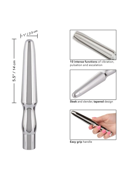 Rechargeable Anal Probe in Silver