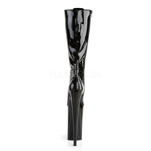 10 inches Heel, 6 1/4 inches PF Lace-Up Front Knee High Boot, Side Zip — image 4 of 4