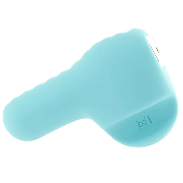 NEA Rechargeable Silicone Waterproof Vibrating Finger Bullet  by VeDO - Tease Me Turquoise