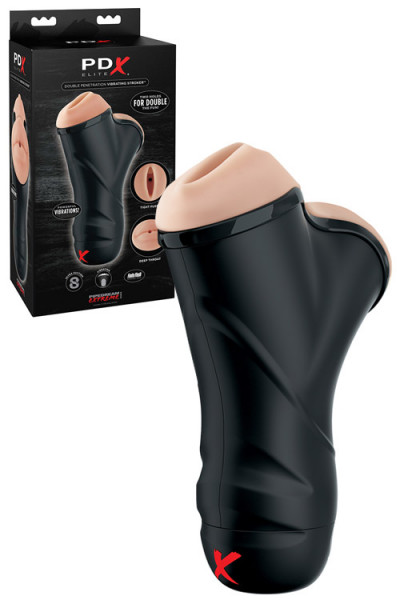 Pipedream Lifelike Dual Entry Vibrating Masturbator