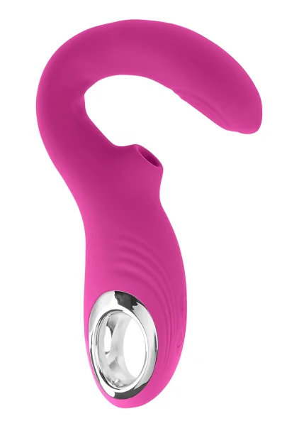 Strike A Pose Silicone Dual Stimulation G-Spot & Clitoral Vibrator With Suction By Evolved Novelties
