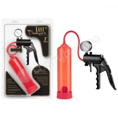 Lust Pumper Red Penis Pump With Trigger