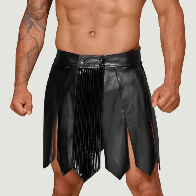 Noir Mens Gladiator Skirt