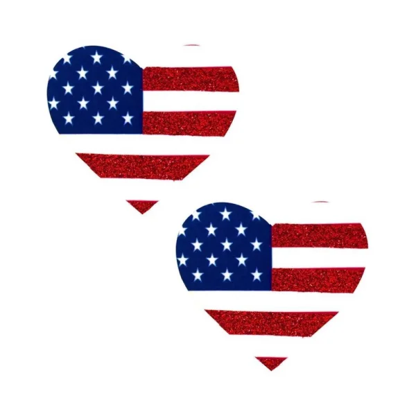 Neva Nude Pasty Hearts U.S Flag — image 6 of 9