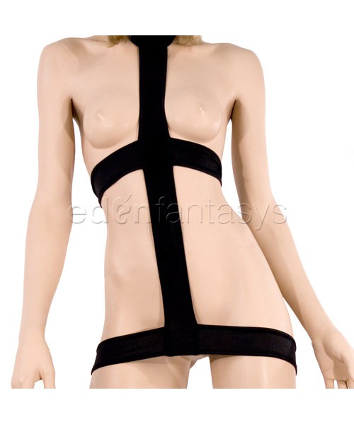 Harness dress with rings