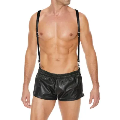 Men s Suspenders Split Leather