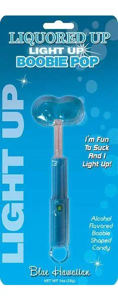 Light Up Boobie Pops Blue Hawaiian
