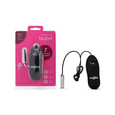 Seven Creations Micro Tingler Short Vibrating Bullet Silver 1 Inch