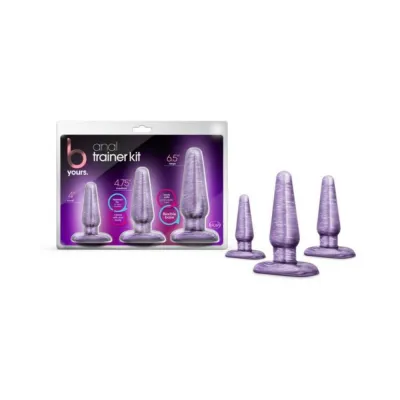 B Yours 3 piece Anal Trainer Kit Purple Swirl