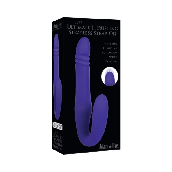 A&e Eve's Ultimate Thrusting Strapless Strap-on Silicone Rechargeable Purple — image 11 of 11