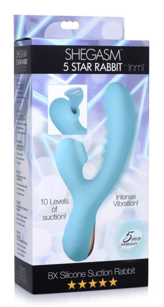 8x Silicone Suction Rabbit - Teal