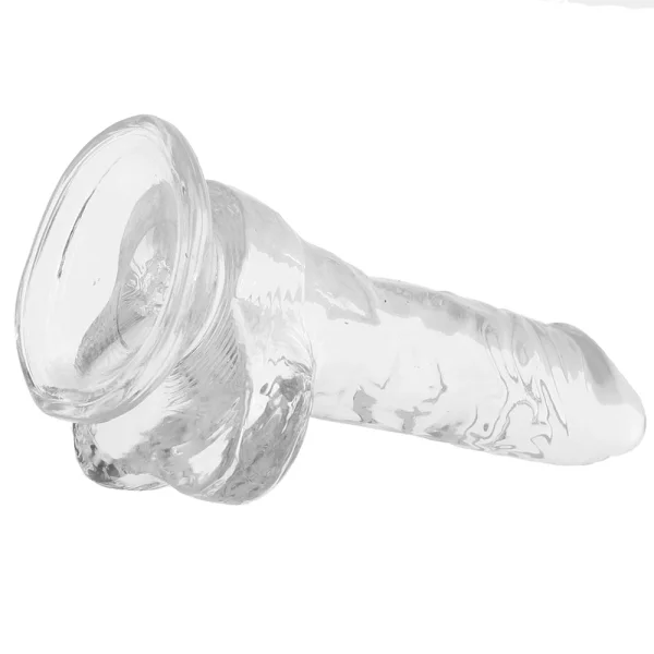 King Cock Clear 4'' Cock with Balls