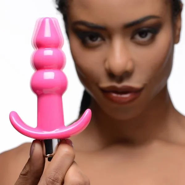 Frisky Ribbed Vibrating Butt Plug
