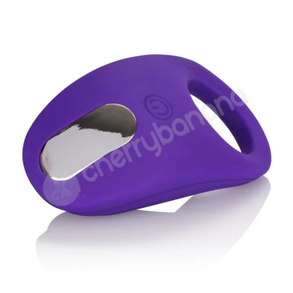 Silicone Rechargeable Purple Passion Enhancer Cock Ring